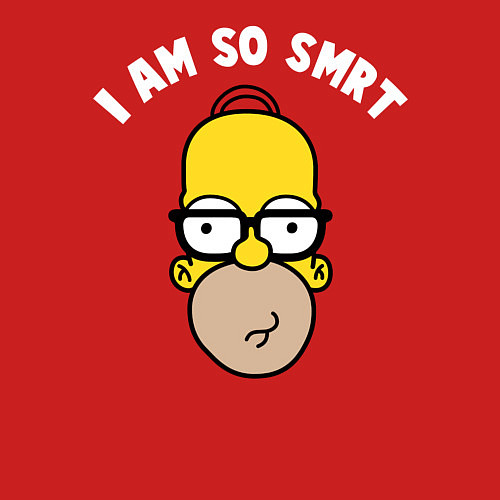 Мужской свитшот Гомер Симпсон / Красный – фото 3