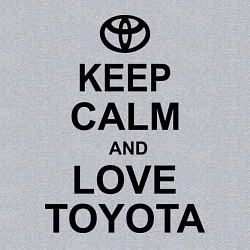 Свитшот хлопковый мужской Keep Calm & Love Toyota, цвет: меланж — фото 2