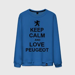 Мужской свитшот Keep Calm & Love Peugeot