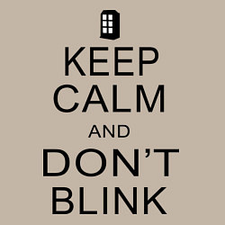 Свитшот хлопковый мужской Keep Calm & Don't Blink, цвет: миндальный — фото 2