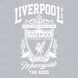 Свитшот хлопковый мужской Liverpool: Est 1892, цвет: меланж — фото 2