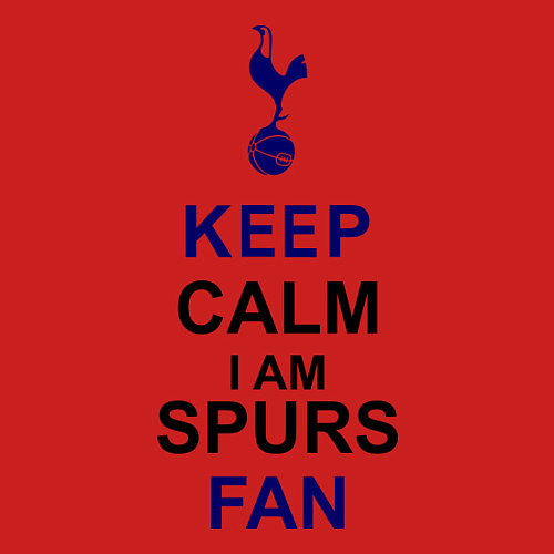 Мужской свитшот Keep Calm & Spurs fan / Красный – фото 3