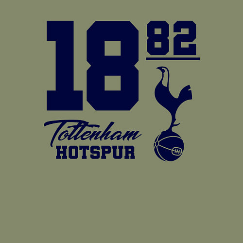 Мужской свитшот FC Tottenham 1882 / Авокадо – фото 3