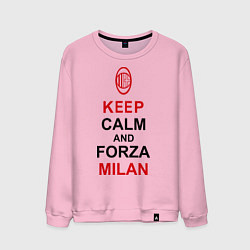 Мужской свитшот Keep Calm & Forza Milan