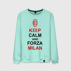 Мужской свитшот Keep Calm & Forza Milan