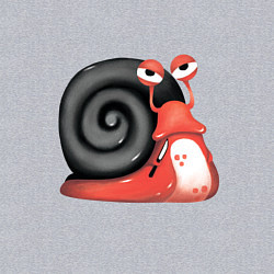 Свитшот хлопковый мужской Боевая улитка, цвет: меланж — фото 2