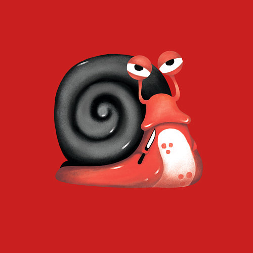 Мужской свитшот Боевая улитка / Красный – фото 3