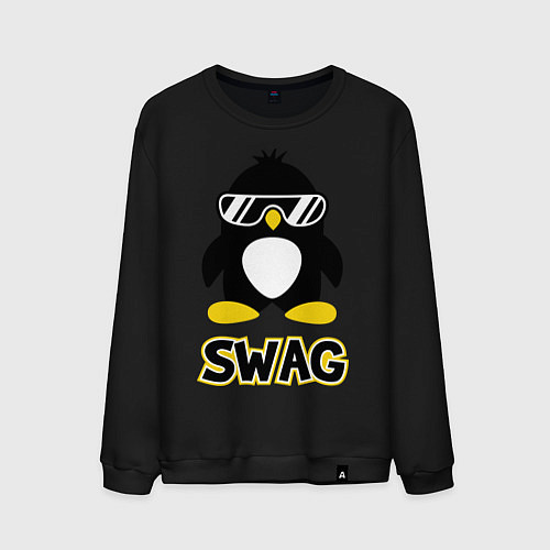 Мужской свитшот SWAG Penguin / Черный – фото 1