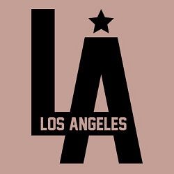 Свитшот хлопковый мужской Los Angeles Star, цвет: пыльно-розовый — фото 2