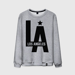 Свитшот хлопковый мужской Los Angeles Star, цвет: меланж