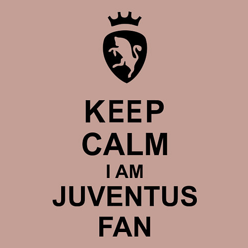 Мужской свитшот Keep Calm & Juventus fan / Пыльно-розовый – фото 3