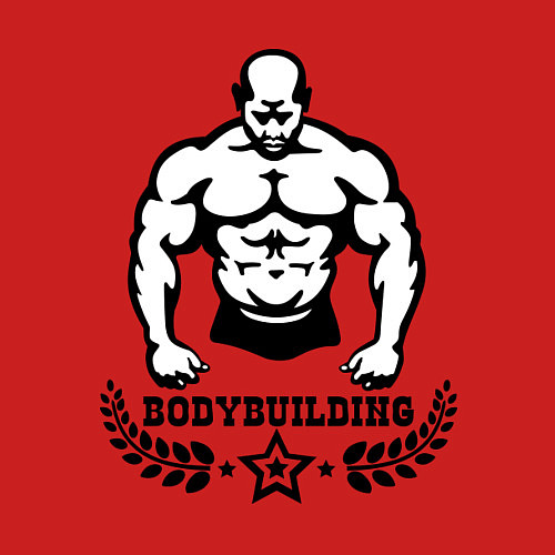 Мужской свитшот Bodybuilding / Красный – фото 3