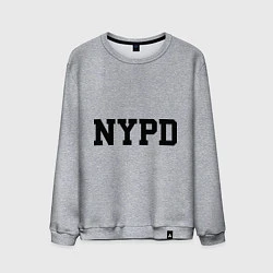 Свитшот хлопковый мужской NYPD, цвет: меланж