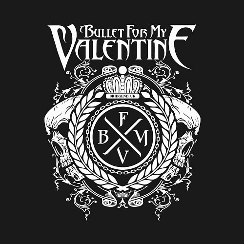 Мужской свитшот Bullet For My Valentine / Черный – фото 3