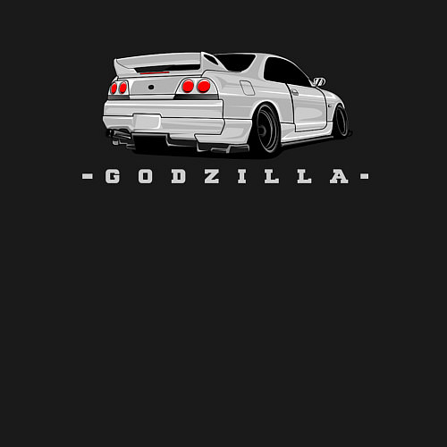 Мужской свитшот R33 GODZILLA / Черный – фото 3