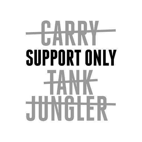 Мужской свитшот Support only / Белый – фото 3