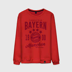 Свитшот хлопковый мужской Bayern Munchen 1900, цвет: красный