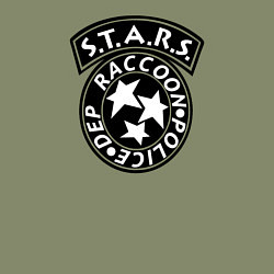 Свитшот хлопковый мужской STARS RACCOON CITY, цвет: авокадо — фото 2