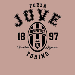 Свитшот хлопковый мужской Forza Juve 1897: Torino, цвет: пыльно-розовый — фото 2