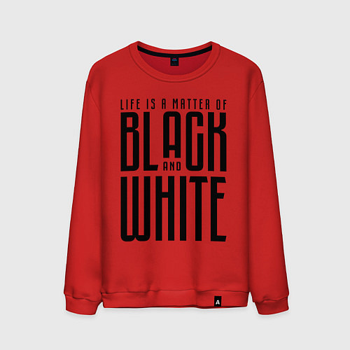 Мужской свитшот Juventus: Black & White / Красный – фото 1