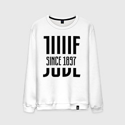 Свитшот хлопковый мужской Juve Since 1897, цвет: белый