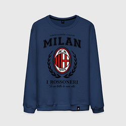 Свитшот хлопковый мужской Milan: I Rossoneri цвета тёмно-синий — фото 1