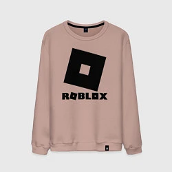 Свитшот хлопковый мужской ROBLOX, цвет: пыльно-розовый