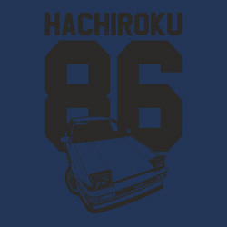 Свитшот хлопковый мужской Toyota AE86 Hachiroku, цвет: тёмно-синий — фото 2