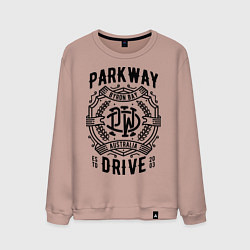 Свитшот хлопковый мужской Parkway Drive: Australia, цвет: пыльно-розовый