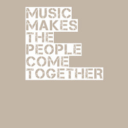 Свитшот хлопковый мужской Music, цвет: миндальный — фото 2