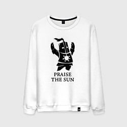 Свитшот хлопковый мужской Praise the Sun, цвет: белый