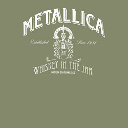 Свитшот хлопковый мужской Metallica: Whiskey in the Jar, цвет: авокадо — фото 2