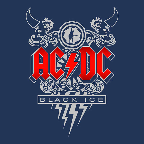 Мужской свитшот AC/DC: Black Ice / Тёмно-синий – фото 3