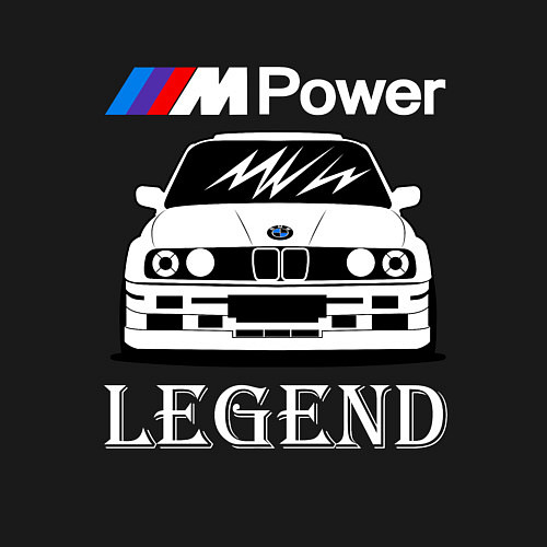 Мужской свитшот BMW M Power: Legend / Черный – фото 3