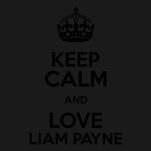 Мужской свитшот Keep Calm & Love Liam Payne / Черный – фото 3