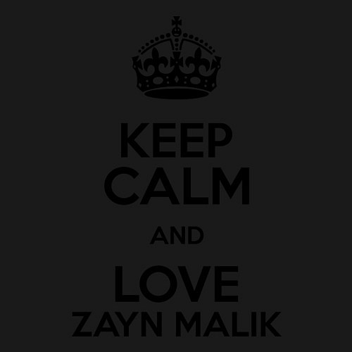 Мужской свитшот Keep Calm & Love Zayn Malik / Черный – фото 3