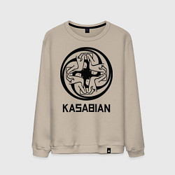 Свитшот хлопковый мужской Kasabian: Symbol, цвет: миндальный