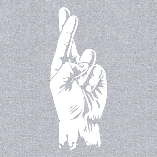 Мужской свитшот Cross fingers / Меланж – фото 3