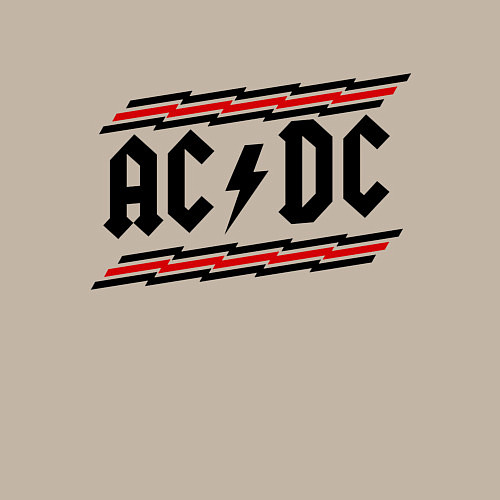 Мужской свитшот AC/DC Voltage / Миндальный – фото 3