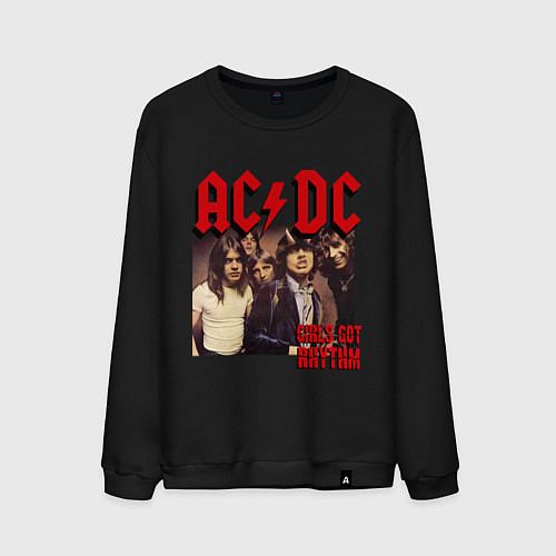Мужской свитшот Girls got the rhythm / Черный – фото 1
