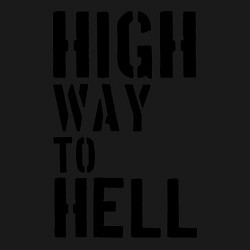 Свитшот хлопковый мужской High way to hell, цвет: черный — фото 2