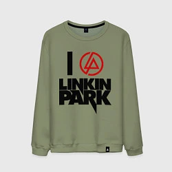 Мужской свитшот I love Linkin Park