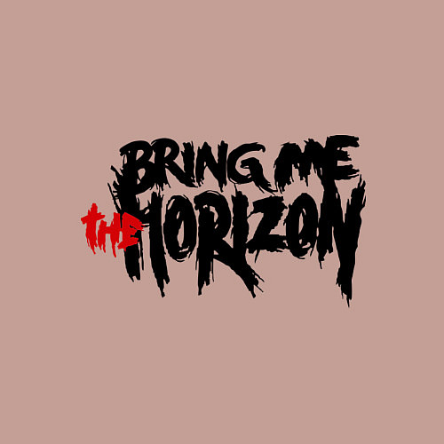 Мужской свитшот Bring me the horizon / Пыльно-розовый – фото 3