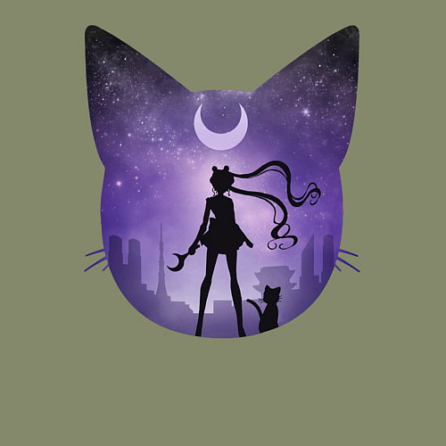 Мужской свитшот Pretty Soldier Sailor Moon / Авокадо – фото 3