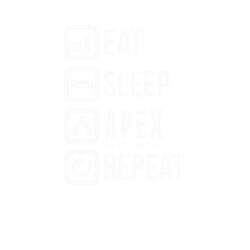 Свитшот хлопковый мужской Eat, Sleep, Apex, Repeat, цвет: белый — фото 2