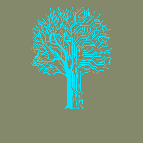 Мужской свитшот Cyberpunk 2077: Blue Tree / Авокадо – фото 3