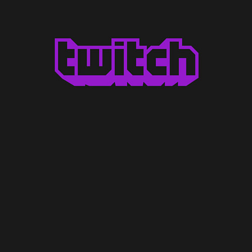 Мужской свитшот Twitch Logo / Черный – фото 3