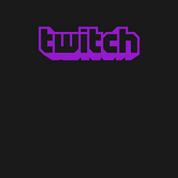 Свитшот хлопковый мужской Twitch Logo, цвет: черный — фото 2