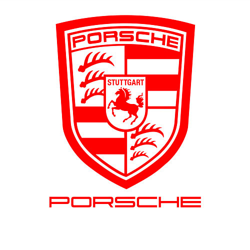 Мужской свитшот PORSCHE / Белый – фото 3