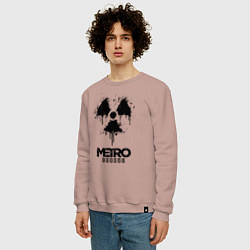 Свитшот хлопковый мужской METRO EXODUS, цвет: пыльно-розовый — фото 2